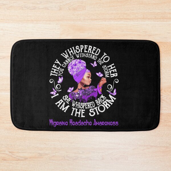 Item preview, Black Girl Fighter Strong I Am The Storm Migraine Headache Awareness designed and sold by Mnrshirley.