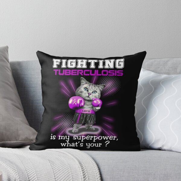 Item preview, Funny Cat Fighting Tuberculosis es mi superpoder ¿Cuál es tu designed and sold by Kohend.