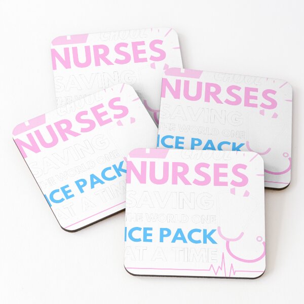 Item preview, school nurses saving the world one ice pack at a time, cool design for School Nurses designed and sold by Sun Rise.