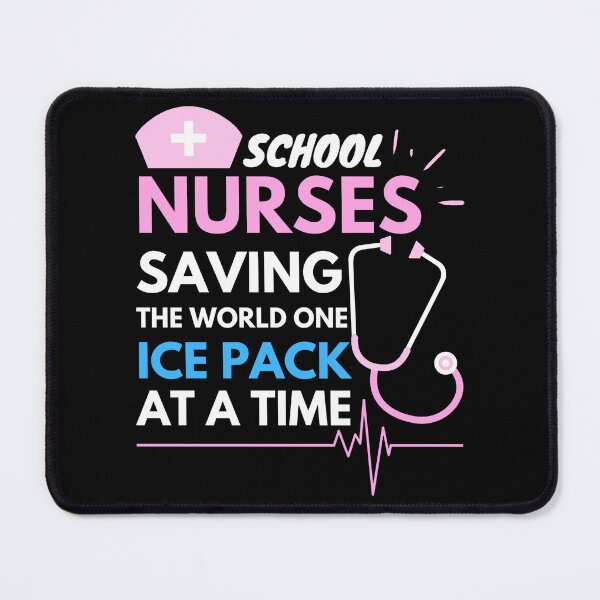 Item preview, school nurses saving the world one ice pack at a time, cool design for School Nurses designed and sold by Sun Rise.