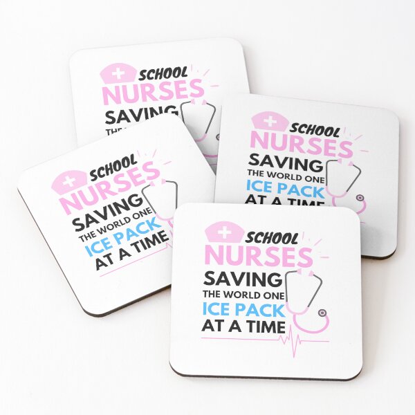Item preview, School Nurses saving the world one ice pack at a time, cool design for School Nurses designed and sold by Sun Rise.