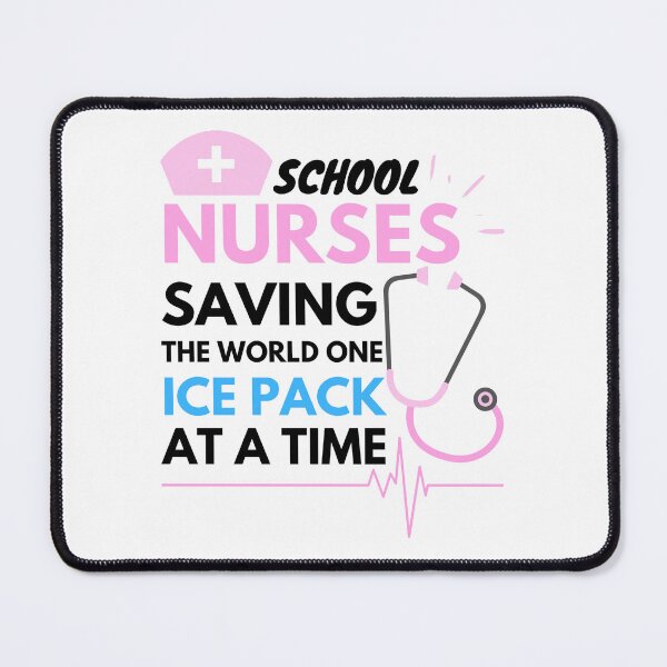 Item preview, School Nurses saving the world one ice pack at a time, cool design for School Nurses designed and sold by Sun Rise.