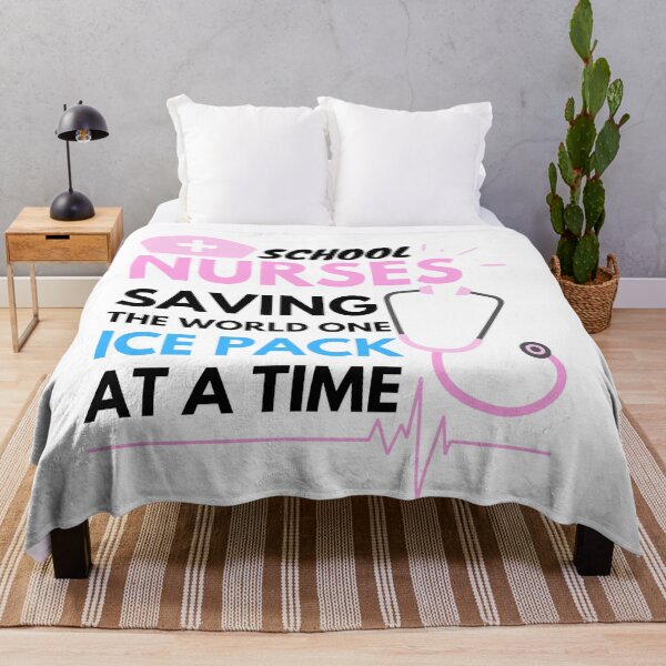 Item preview, School Nurses saving the world one ice pack at a time, cool design for School Nurses designed and sold by Sun Rise.