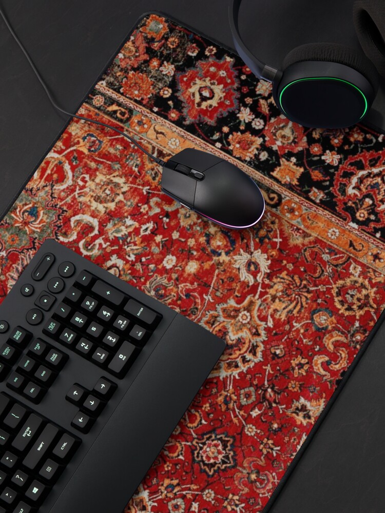 Thumbnail 4 of 5, Mouse Pad, 17th Century Afghanistan Rug Print designed and sold by Vicky Brago-Mitchell®.