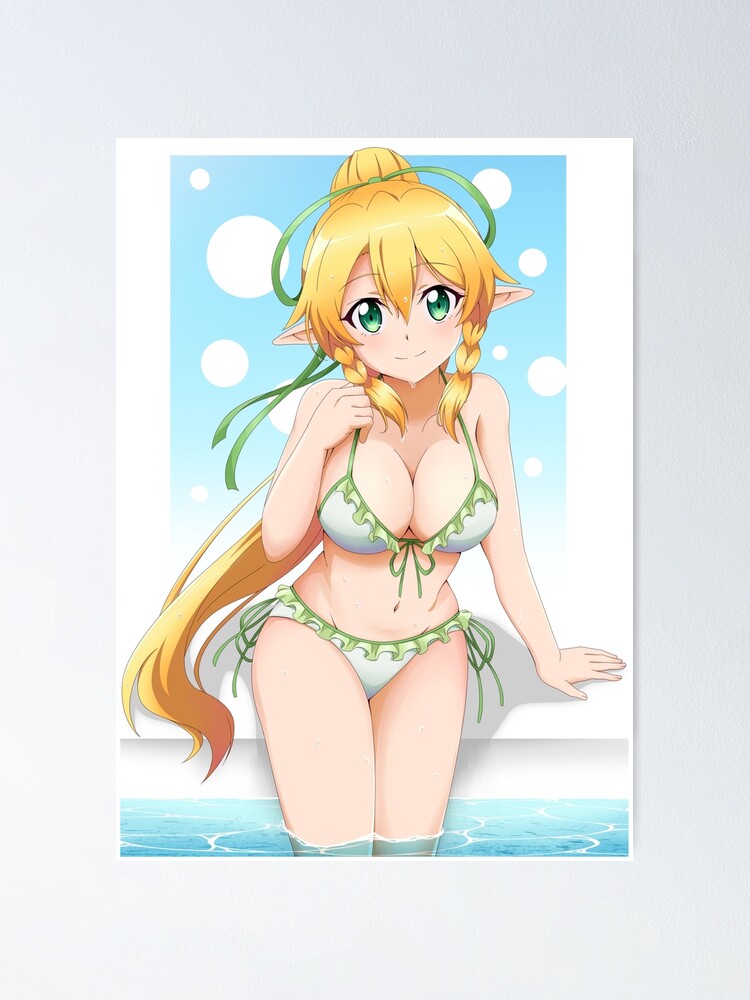 Póster Elfo Leafa Sexy Bikini Verano Sword Art Online De Hidoyatarg Redbubble 3569