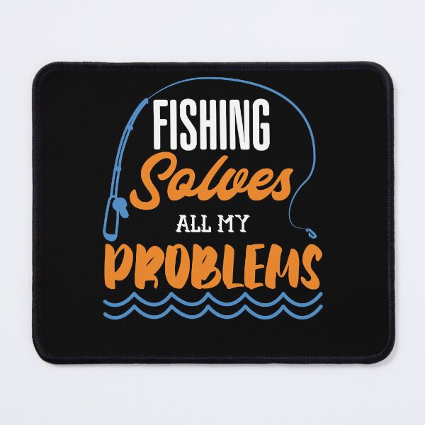 Item preview, Funny Fishing Solves All My Problelms Retirement Fish Lover designed and sold by MadrigueraSM-.