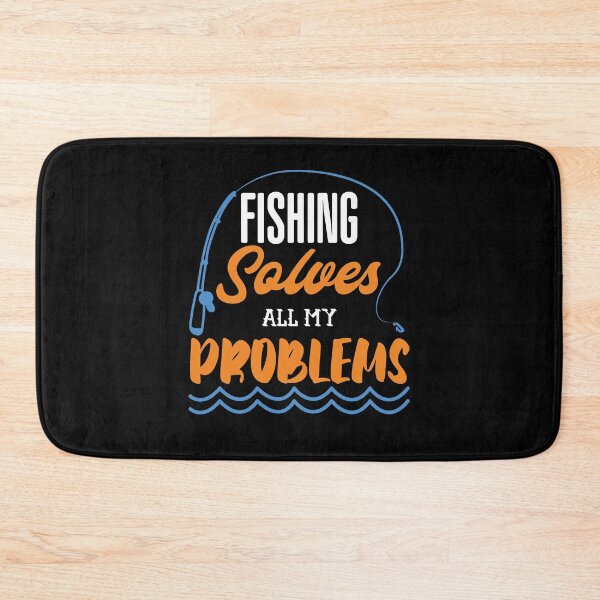 Item preview, Funny Fishing Solves All My Problelms Retirement Fish Lover designed and sold by MadrigueraSM-.