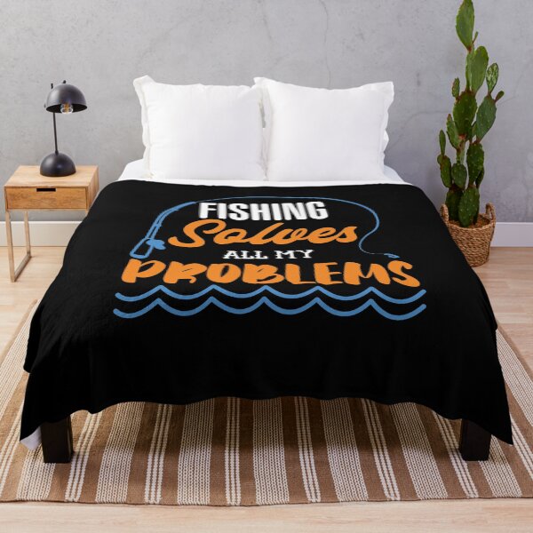 Item preview, Funny Fishing Solves All My Problelms Retirement Fish Lover designed and sold by MadrigueraSM-.