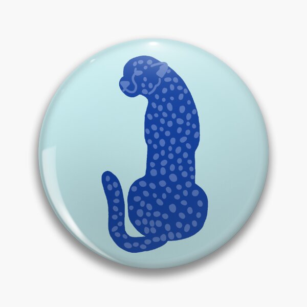 Item preview, blue preppy cheetah  designed and sold by elizabethpivec.