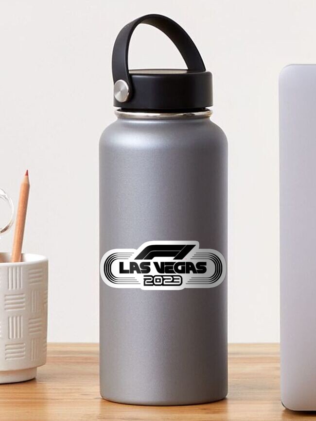 Black Las Vegas Souvenir Waterbottle- Metal