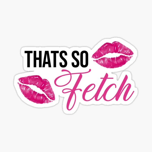  That's So Fetch Sticker Mean Girls Quote Stickers (4 Pack) -  Laptop Stickers - 2.5 Inches Vinyl Decal - Laptop, Phone, Tablet Vinyl Decal  Sticker S4232-P-4 : Clothing, Shoes & Jewelry