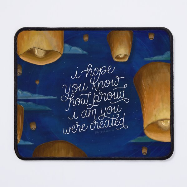 Item preview, Hope ur ok i hope you know how proud I am you were created illustration lantern art sour quote designed and sold by Amber  Liu.