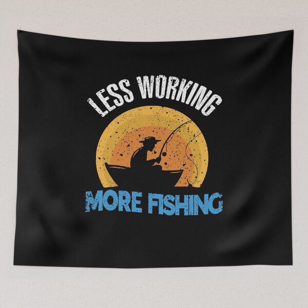 Item preview, Funny Less Working More Fishing Retirement Plan Bass Fish designed and sold by MadrigueraSM-.