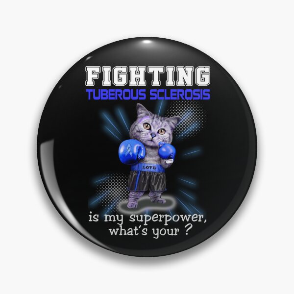 Item preview, Funny Cat Fighting Tuberous Sclerosis Is My Superpower What's Your designed and sold by Kohend.