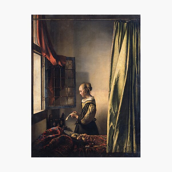 Item preview, Johannes Vermeer - Girl Reading A Letter By An Open Window  1659 designed and sold by artcenter.