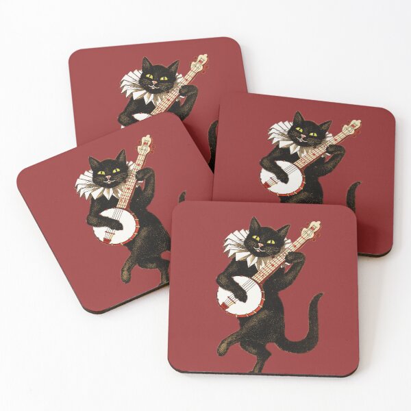 Item preview, Vintage Musician Black Cat designed and sold by cerenalkan.
