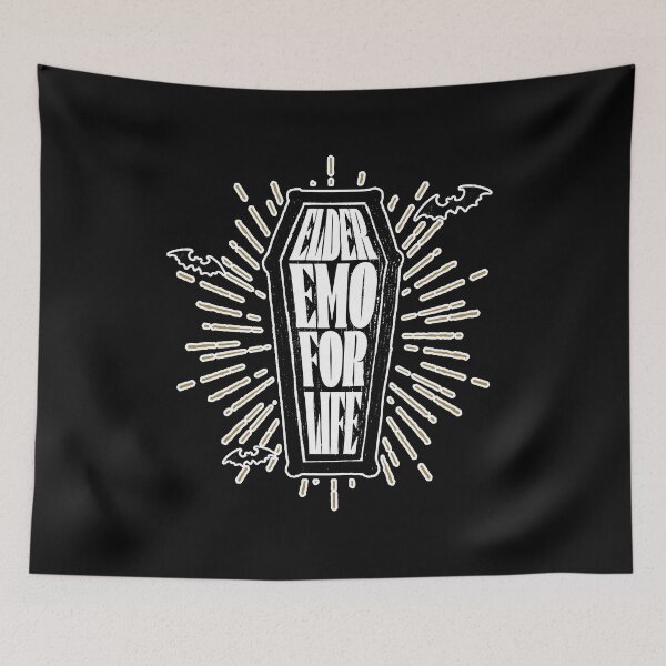 Item preview, Elder Emo For Life - it was never a phase, sorry mom, dark versiion designed and sold by SmallOrbit.