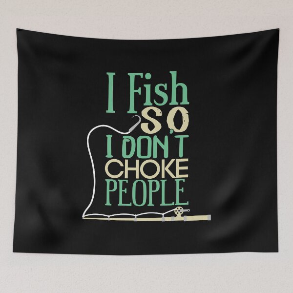 Item preview, Cool I Fish So I Don't Choke People Retirement Plan Fishing designed and sold by MadrigueraSM-.