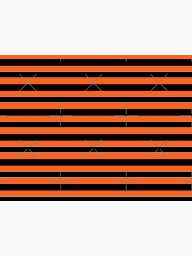 Halloween Stripes - Black and Orange - Classic striped pattern by Cecca Designs by Cecca-Designs