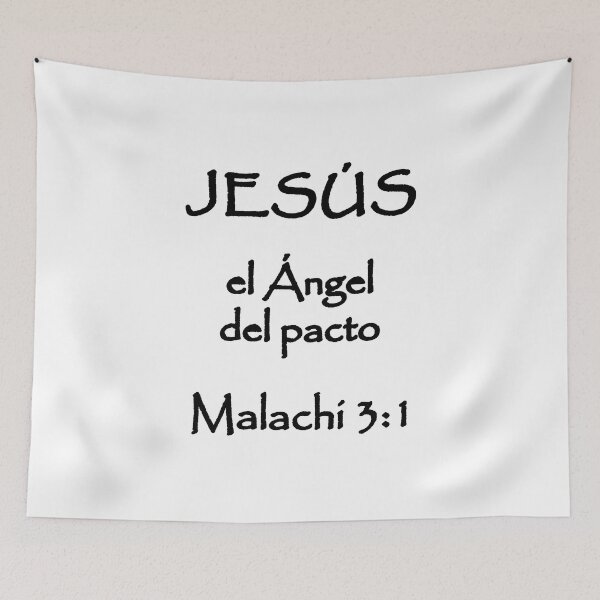 Item preview, Malachi 3:1 Jesus Messenger of the Covenant Spanish Bible Verse designed and sold by NombresDeJesus.