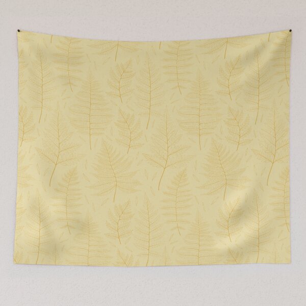 Item preview, Yellow ferns pattern. Botanical illustration. designed and sold by helga-wigandt.