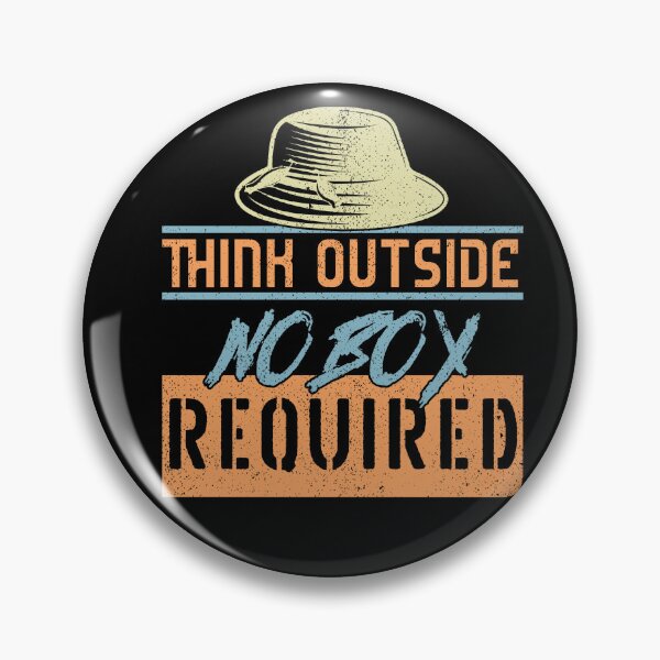 Item preview, Cool Think Outside No Box Required Funny Outdoors Fishing designed and sold by MadrigueraSM-.
