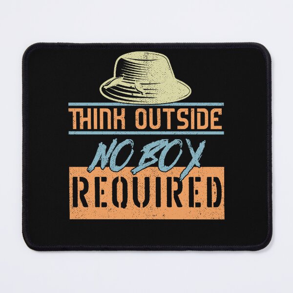 Item preview, Cool Think Outside No Box Required Funny Outdoors Fishing designed and sold by MadrigueraSM-.