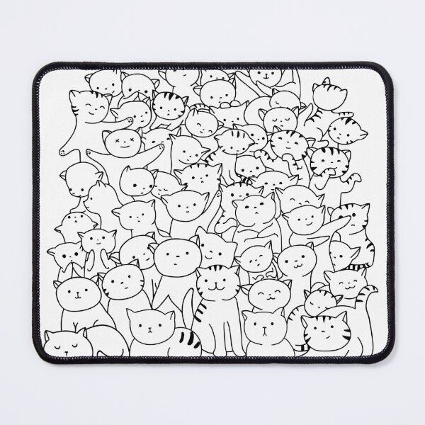 Item preview, Cats Crowd - Funny cute cats - Cats Print - Cat Print Shirt - Feral Animal - Feral Essentials designed and sold by NotUrAverageART.