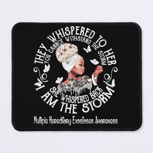 Item preview, Black Girl Fighter Strong I Am The Storm Multiple Hereditary Exostoses Awareness designed and sold by Mnrshirley.