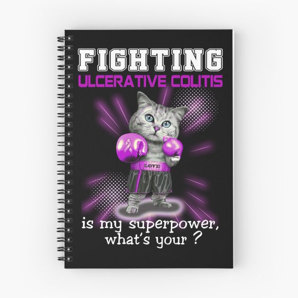 Item preview, Funny Cat Fighting Ulcerative Colitis Is My Superpower What's Your designed and sold by Kohend.