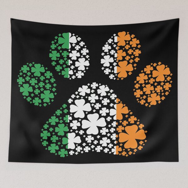 Item preview, Irish Shamrock Lucky Pawprint designed and sold by Deborah Camp.