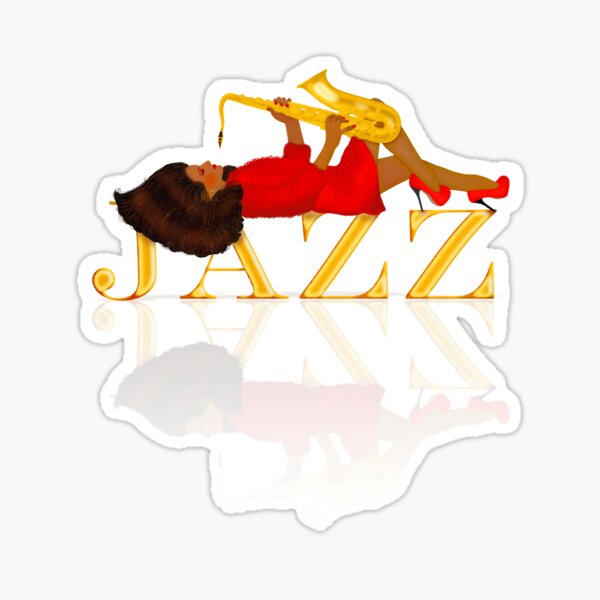 Item preview, The jazz girl 1 designed and sold by Yamy Morrell  Art and Design.