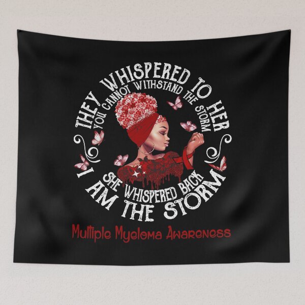 Item preview, Black Girl Fighter Strong I Am The Storm Multiple Myeloma Awareness designed and sold by Mnrshirley.