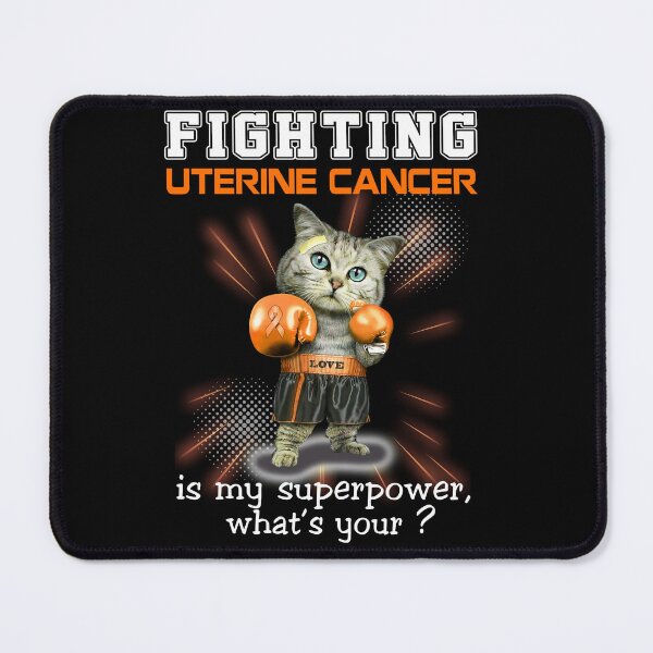Item preview, Funny Cat Fighting Uterine Cancer Is My Superpower What's Your designed and sold by Kohend.
