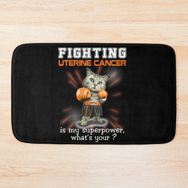 Item preview, Funny Cat Fighting Uterine Cancer Is My Superpower What's Your designed and sold by Kohend.