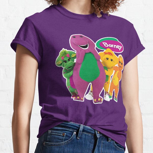 Kleding Unisex kinderkleding Tops & T-shirts T-shirts T-shirts met print 6 Vintage 90's Barney Family Fest Tshirt 