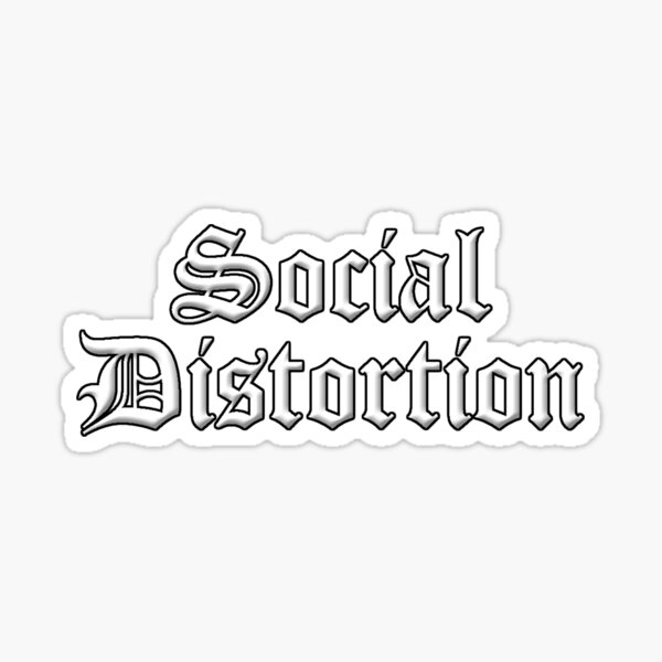 Social Distortion The Most Popular American Punk Rock Band Sticker By Mborthram23 Redbubble 4430