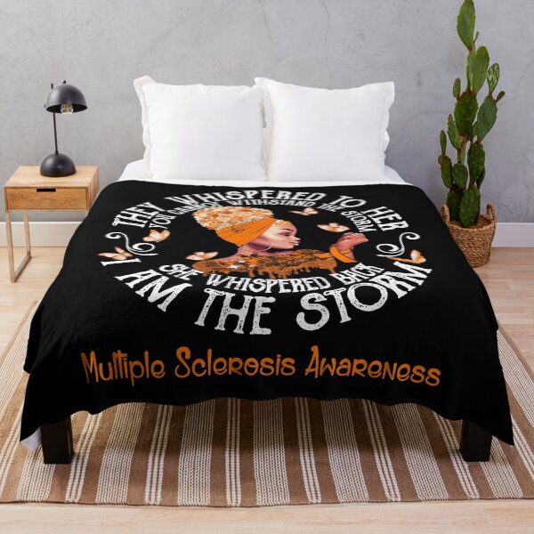 Item preview, Black Girl Fighter Strong I Am The Storm Multiple Sclerosis Awareness designed and sold by Mnrshirley.