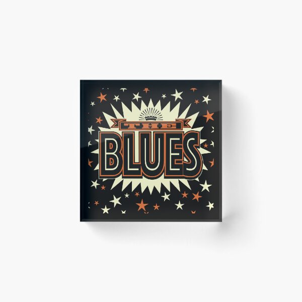 Item preview, Bold Retro Style Blues Poster designed and sold by wickedpretty.