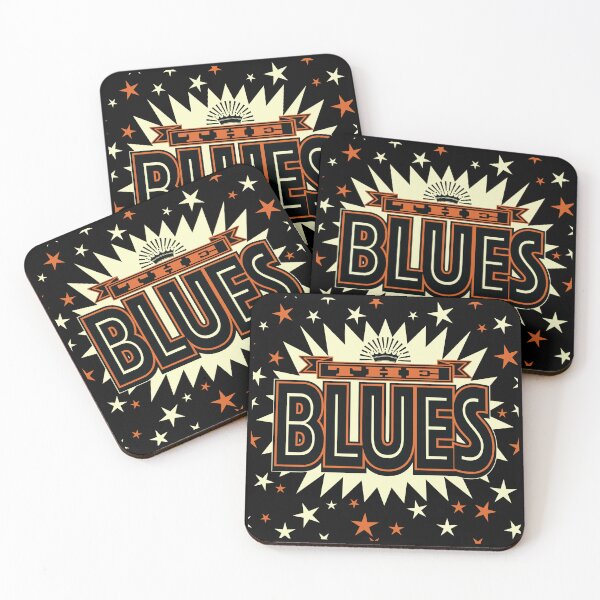 Item preview, Bold Retro Style Blues Poster designed and sold by wickedpretty.