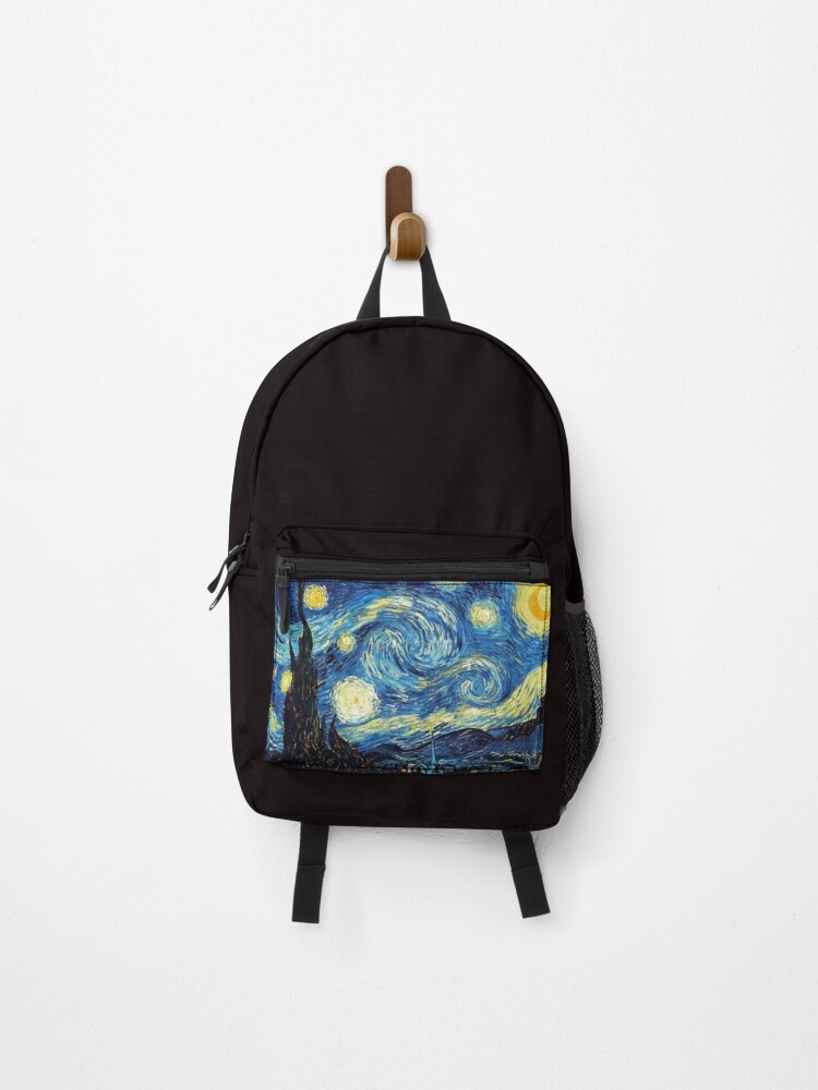 Classic Starry Night Backpack Van Gogh Inspired Women Polyester Outdoor  Style Backpacks Pattern Kawaii High School Bags Rucksack
