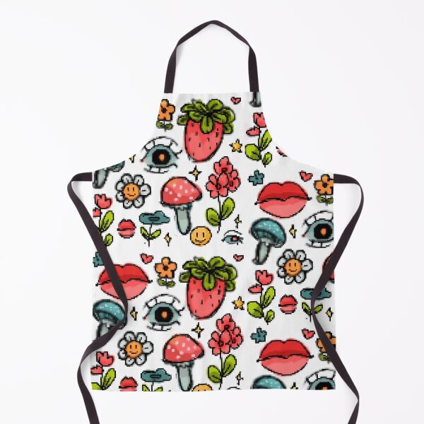 Item preview, floral colorful pixleated pattern designed and sold by HibiscusHeron.