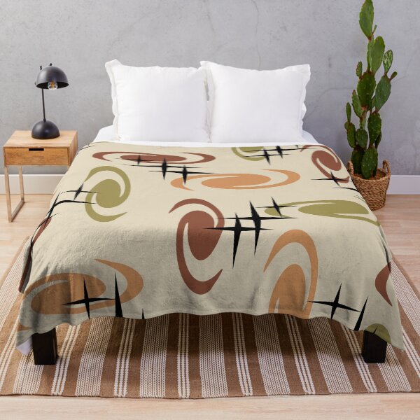 Item preview, Retro Atomic Age Swirls Stars Pattern Multicolored 1 designed and sold by thepixelgarden.