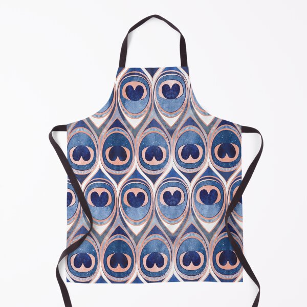 Item preview, Peacock Feathers Eye // indigo blue and metal coral rose designed and sold by SelmaCardoso.
