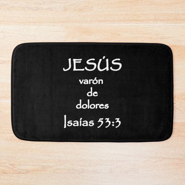 Item preview, Isaiah 53:3 Jesus Man of Sorrows Spanish Bible Verse designed and sold by NombresDeJesus.
