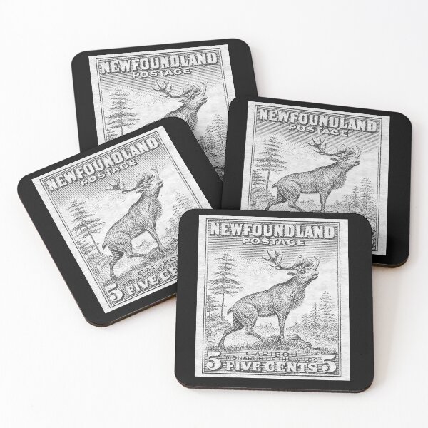 Item preview, Vintage Newfoundland postage stamp - caribou monarch of the wilds designed and sold by Signs for Dark Times.