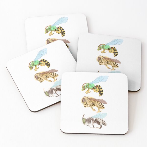 Item preview, three bees designed and sold by Katie McElroy.