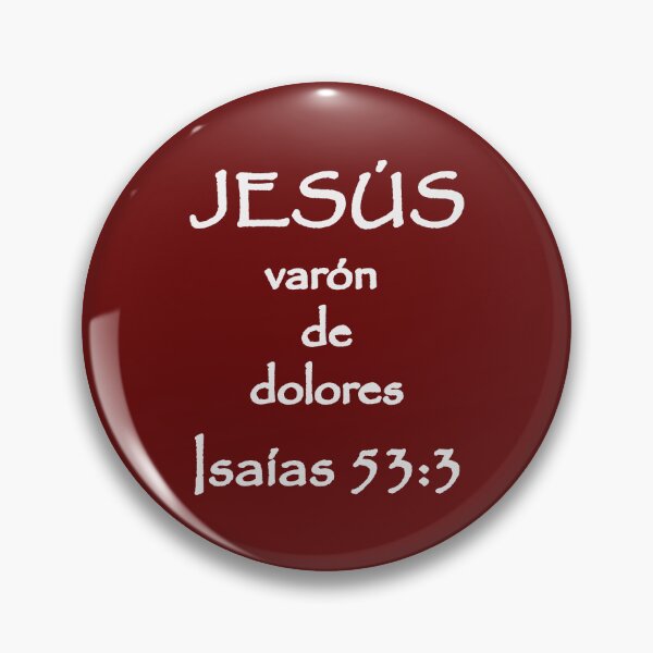 Item preview, Isaiah 53:3 Jesus Man of Sorrows Spanish Bible Verse designed and sold by NombresDeJesus.