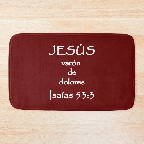 Item preview, Isaiah 53:3 Jesus Man of Sorrows Spanish Bible Verse designed and sold by NombresDeJesus.
