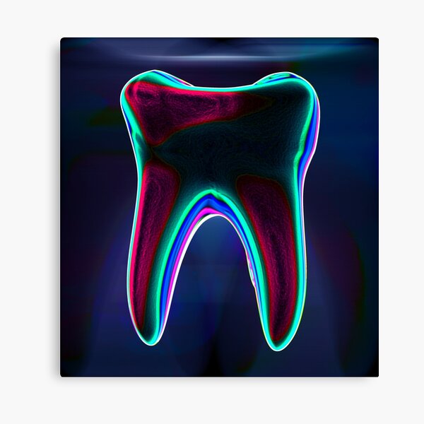 Item preview, Colorful X-ray Tooth Dental Art Design designed and sold by Jolanta Meškauskiene.